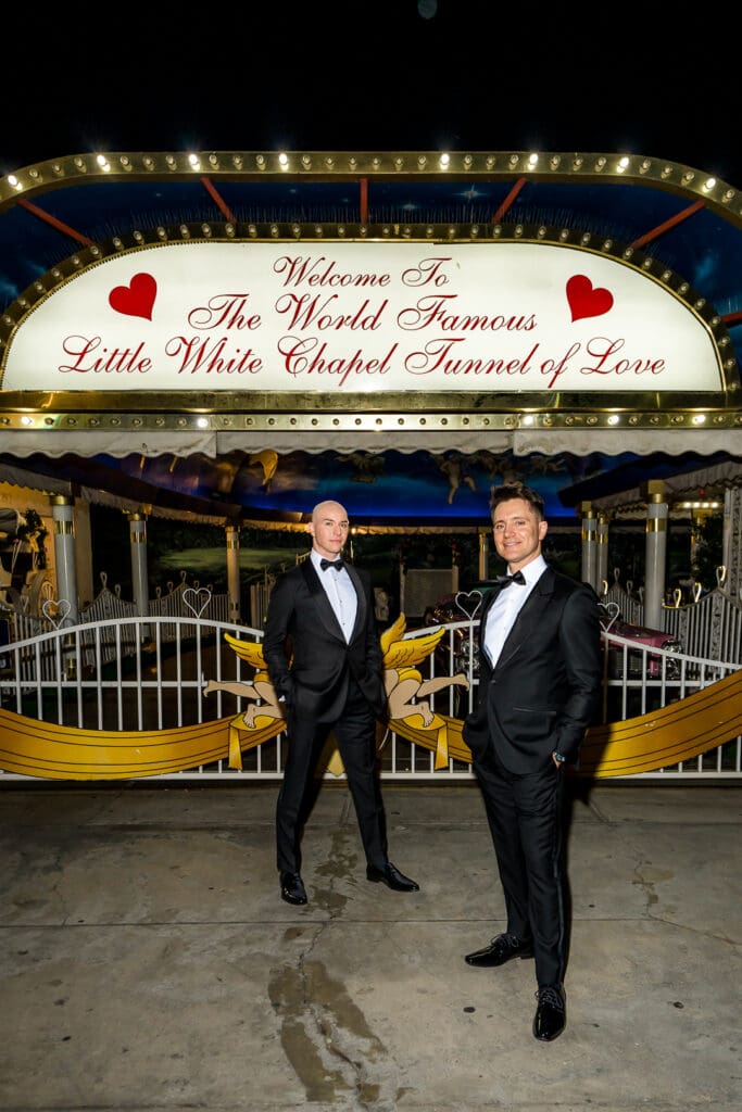 happy couple at their fun and bold elopement
