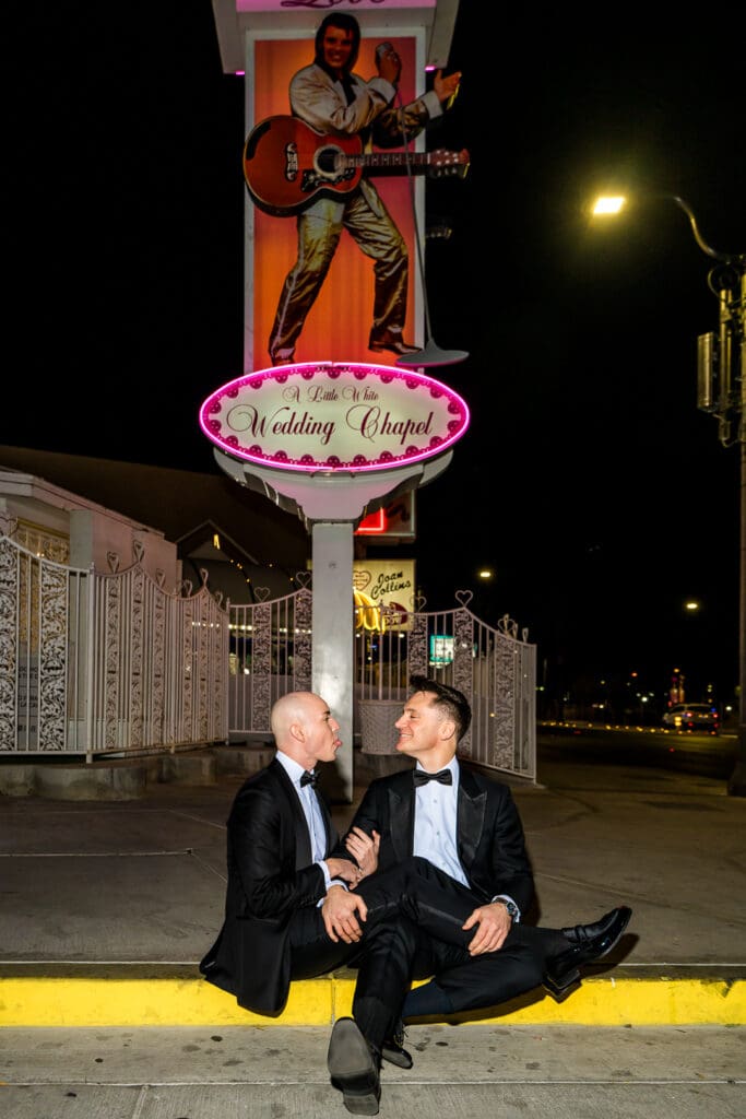 happy couple at their dream intimate wedding 