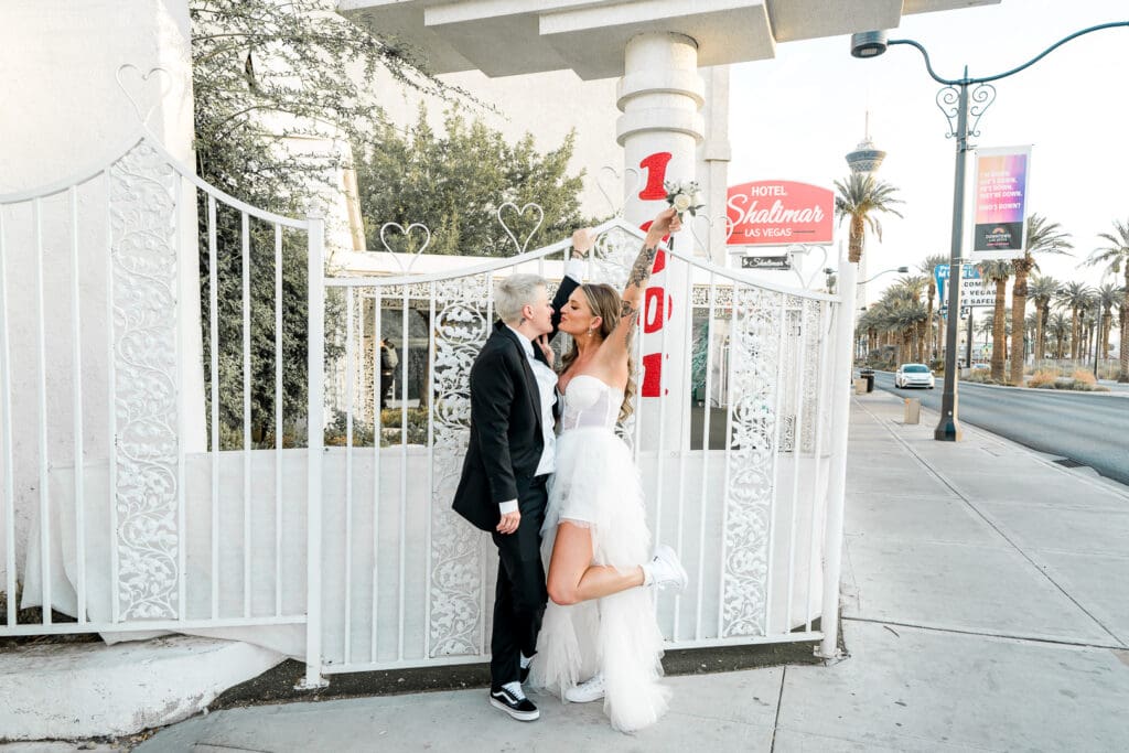 They Didn’t Just Elope, They Set Vegas on Fire: An Electric Las Vegas Elopement