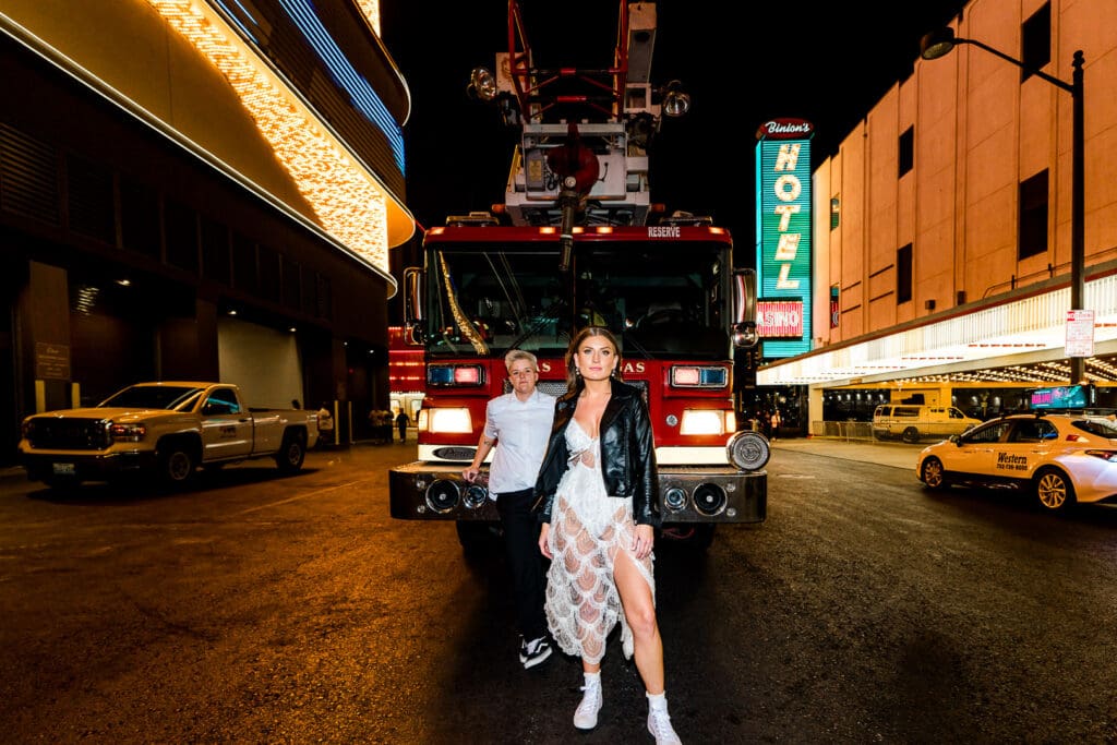 They Didn’t Just Elope, They Set Vegas on Fire: An Electric Las Vegas Elopement