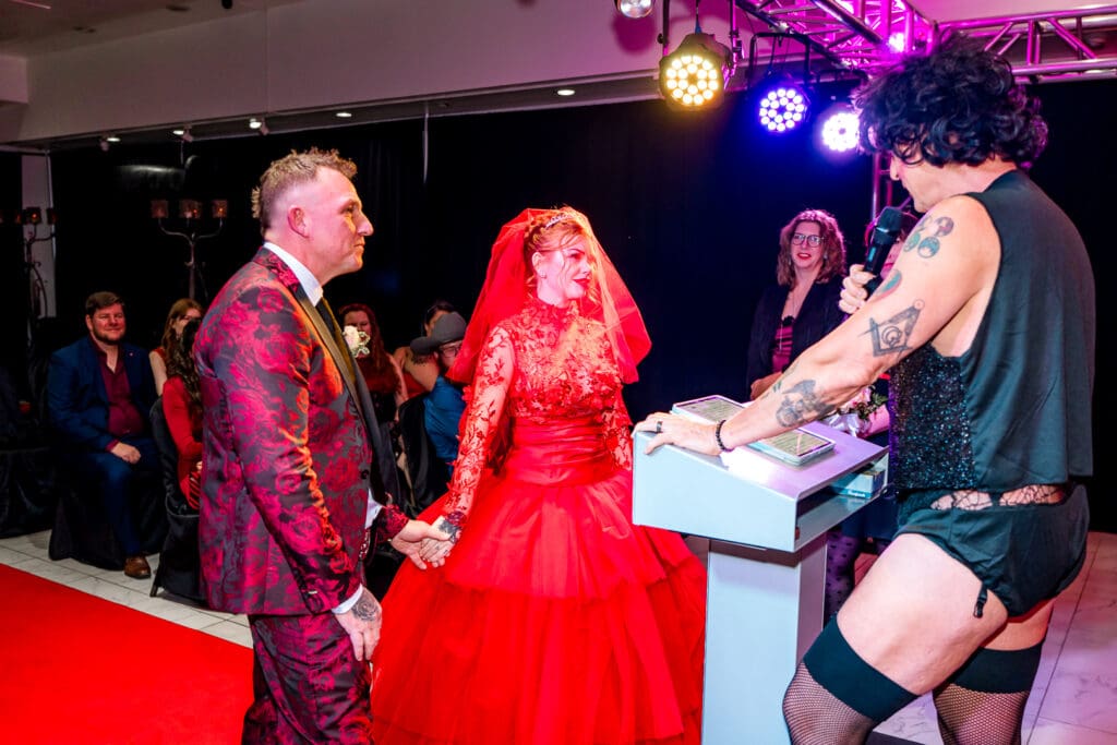 happy couple at their dream ceremony