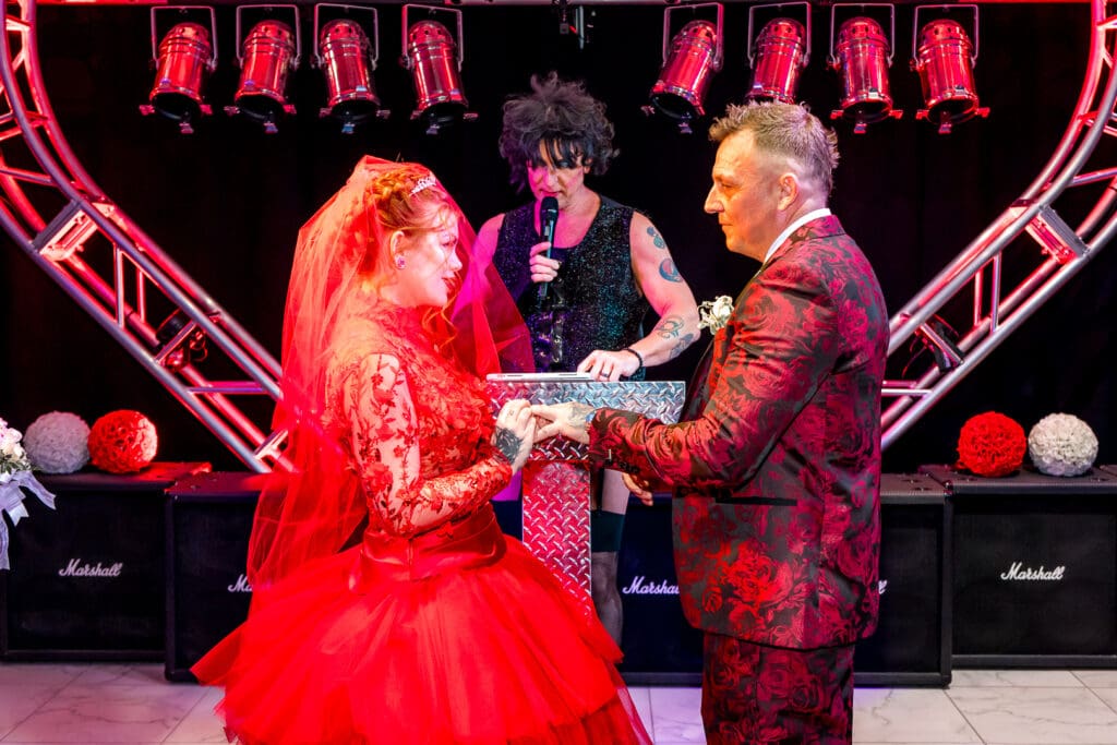 happy couple at their dream ceremony 