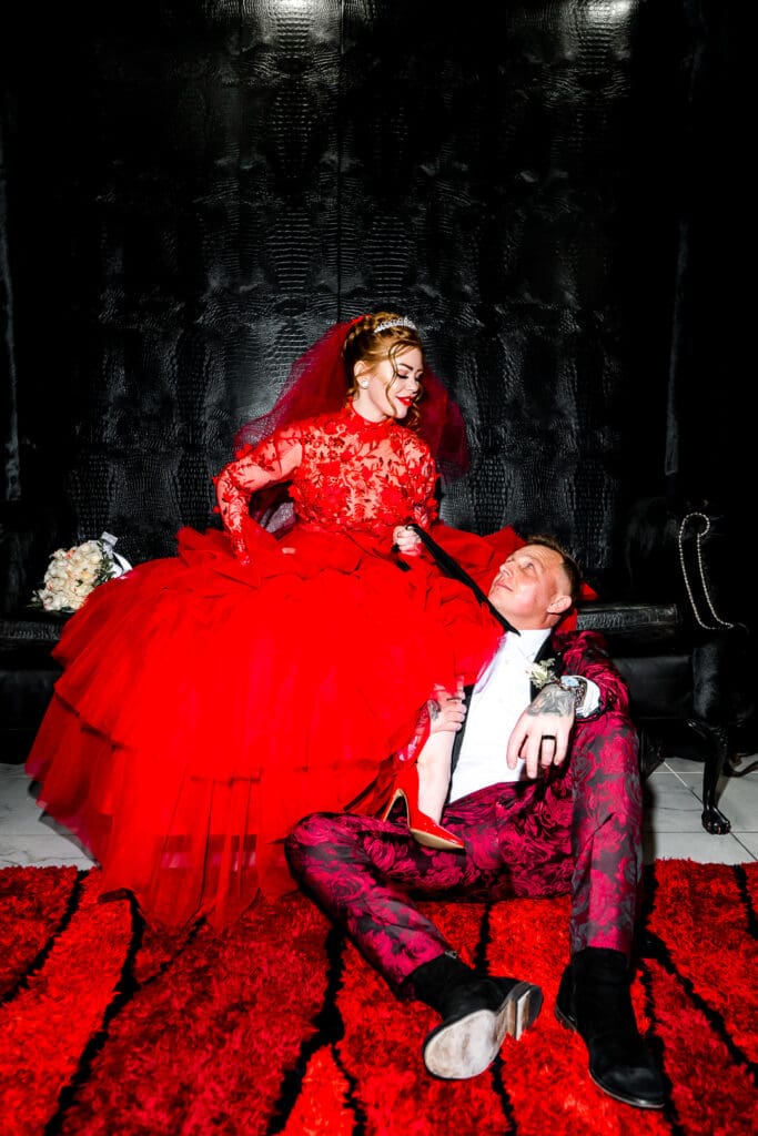 They Said “F*ck It” and Made Their Las Vegas Micro Wedding a Full-Blown Spectacle
