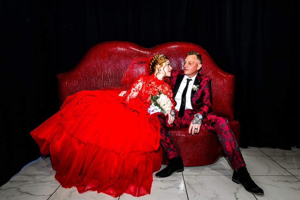 They Said “F*ck It” and Made Their Las Vegas Micro Wedding a Full-Blown Spectacle