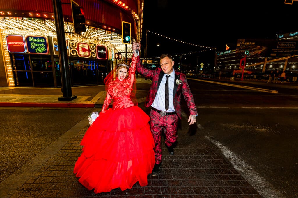 newlyweds celebrating in DTLV