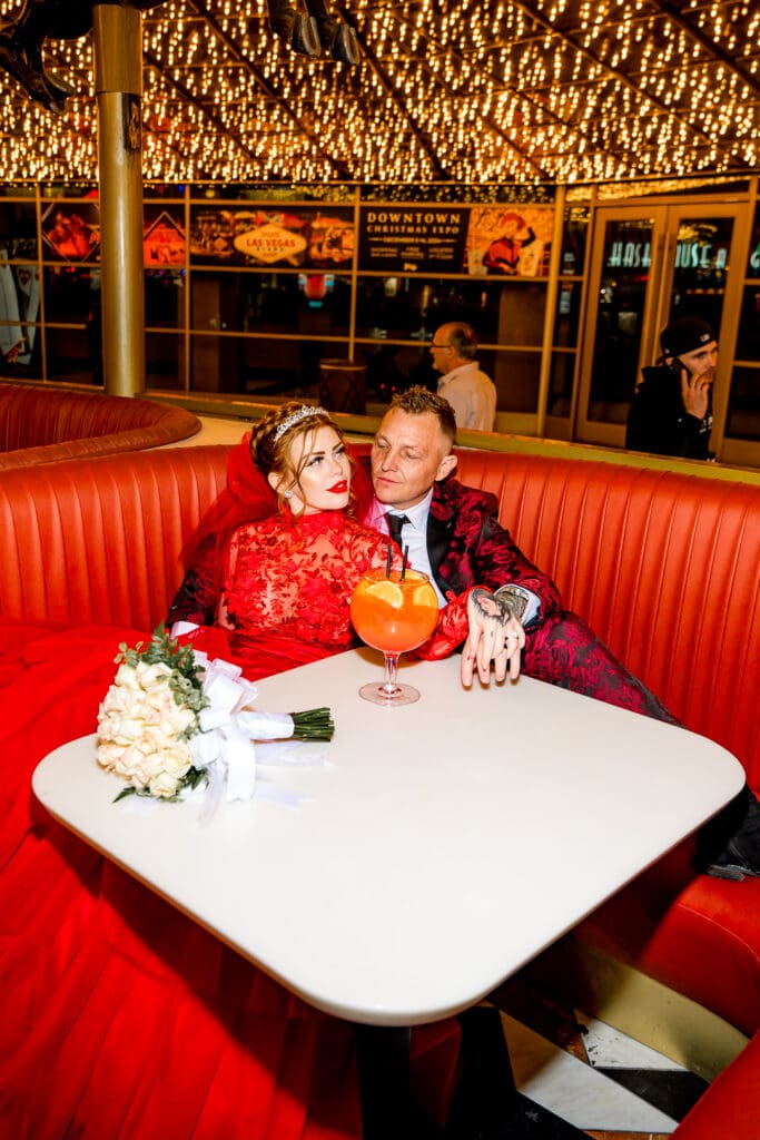 newly married couple at their dream bold elopement