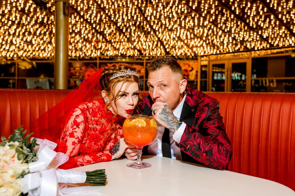 They Said “F*ck It” and Made Their Las Vegas Micro Wedding a Full-Blown Spectacle