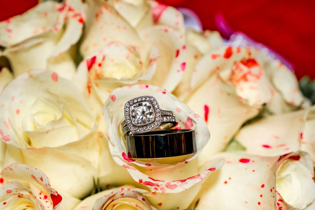 stunning closeup shot of the wedding ring