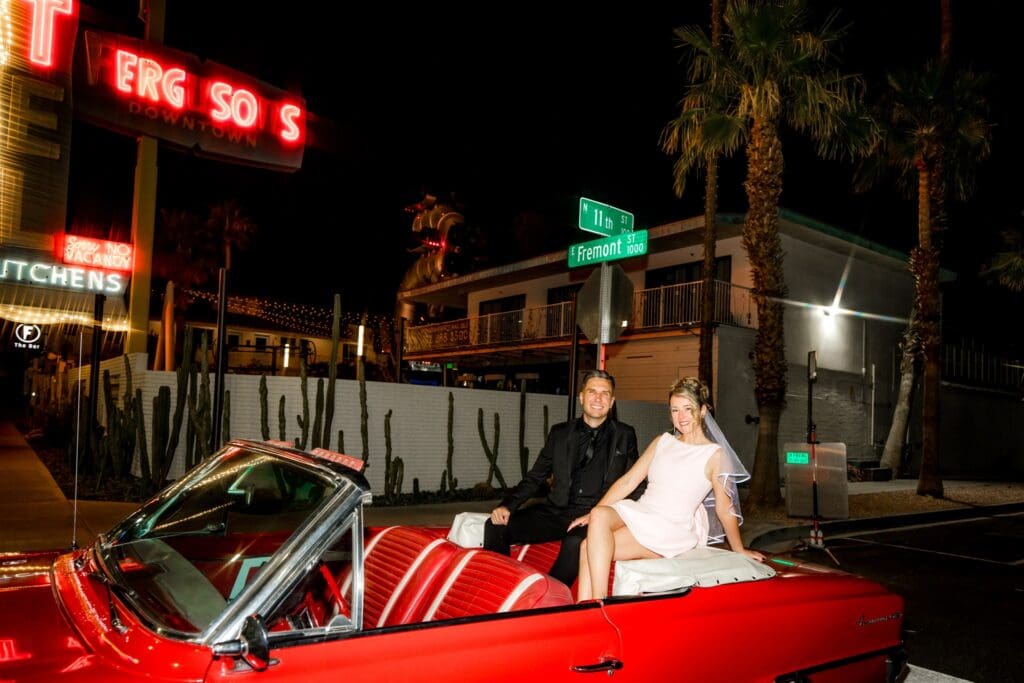 couple having the best time in las vegas