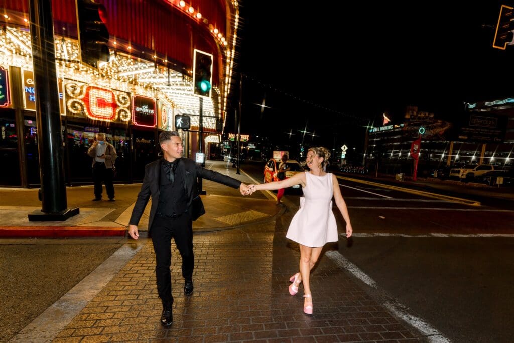 cute couple walking around DTLV