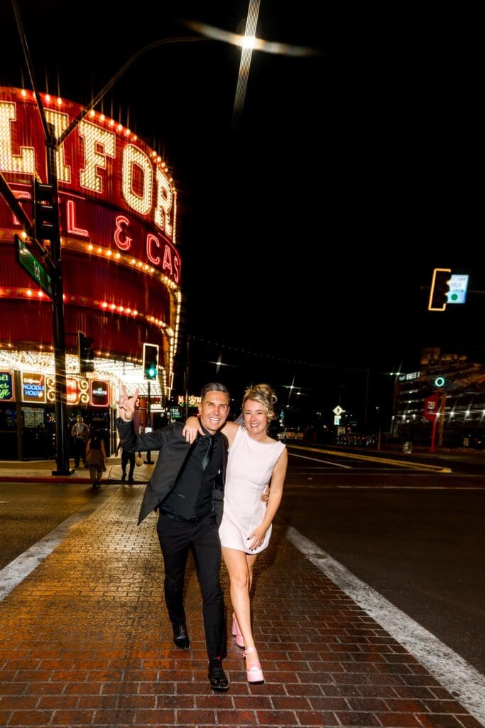 couple posing for the camera during their photoshoot