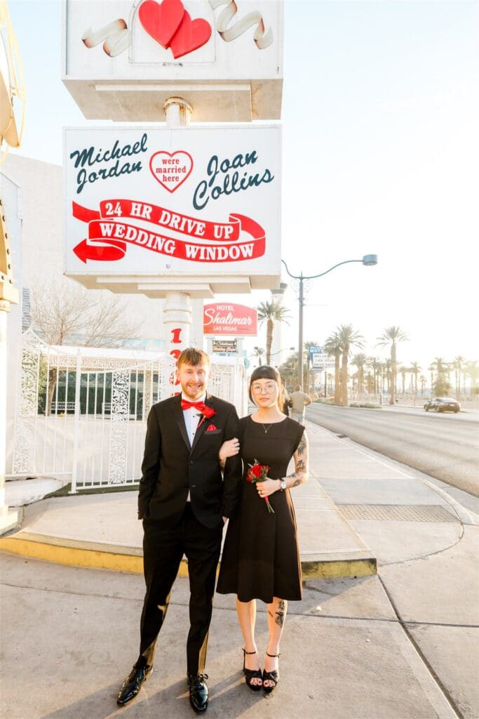 couple posing for the camera during their photoshoot