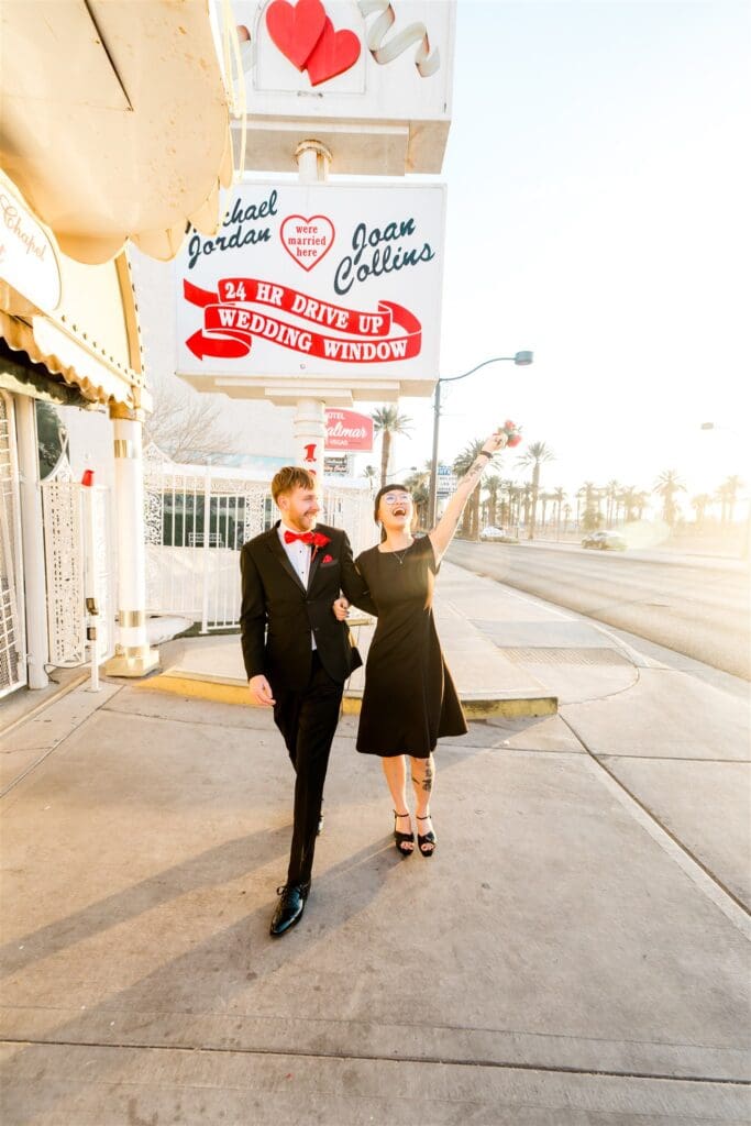 golden hour bride and groom portraits 