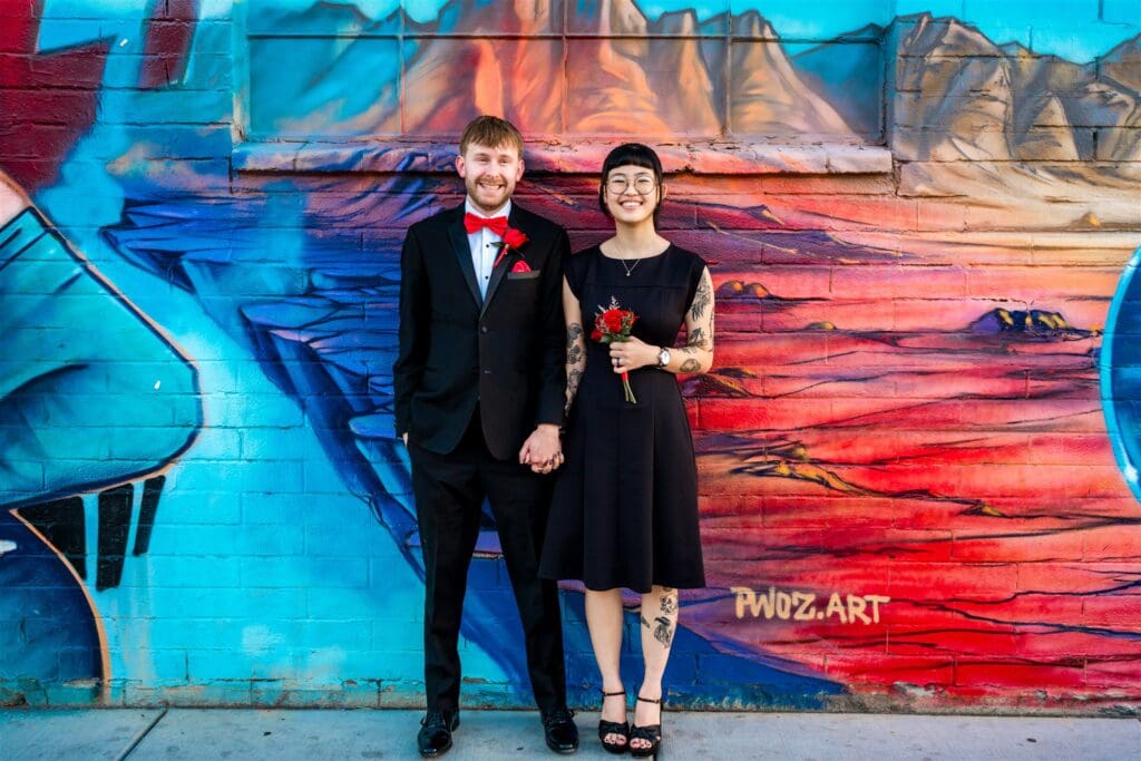 fun bridal portrait in las vegas