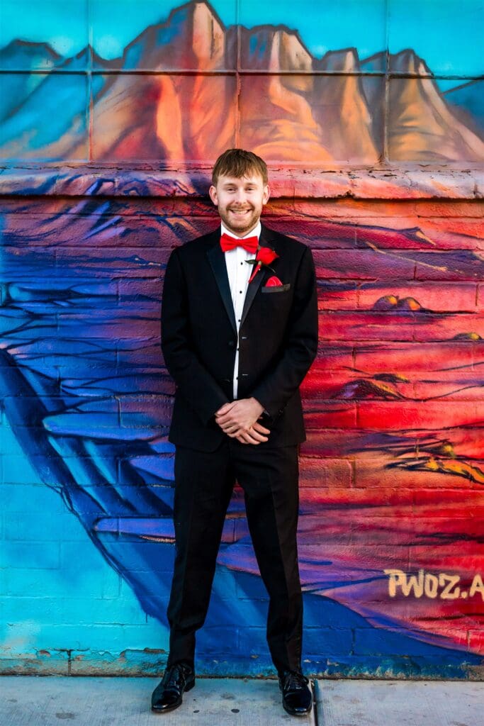 stunning picture of the groom