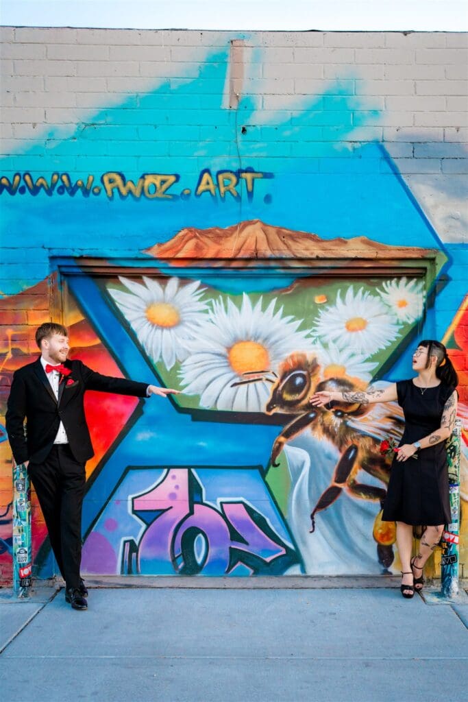 fun bridal sessions at their elopement