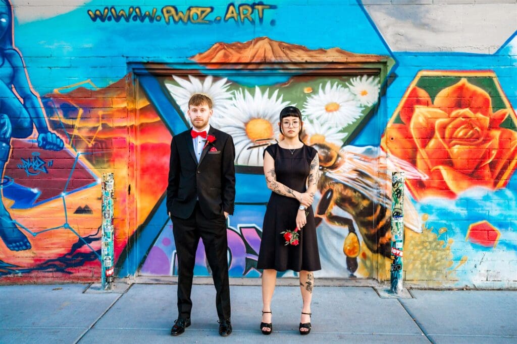 Black Fits, Pink Caddys, and Big-Ass Love: A Fun Las Vegas Elopement That Slayed the Strip