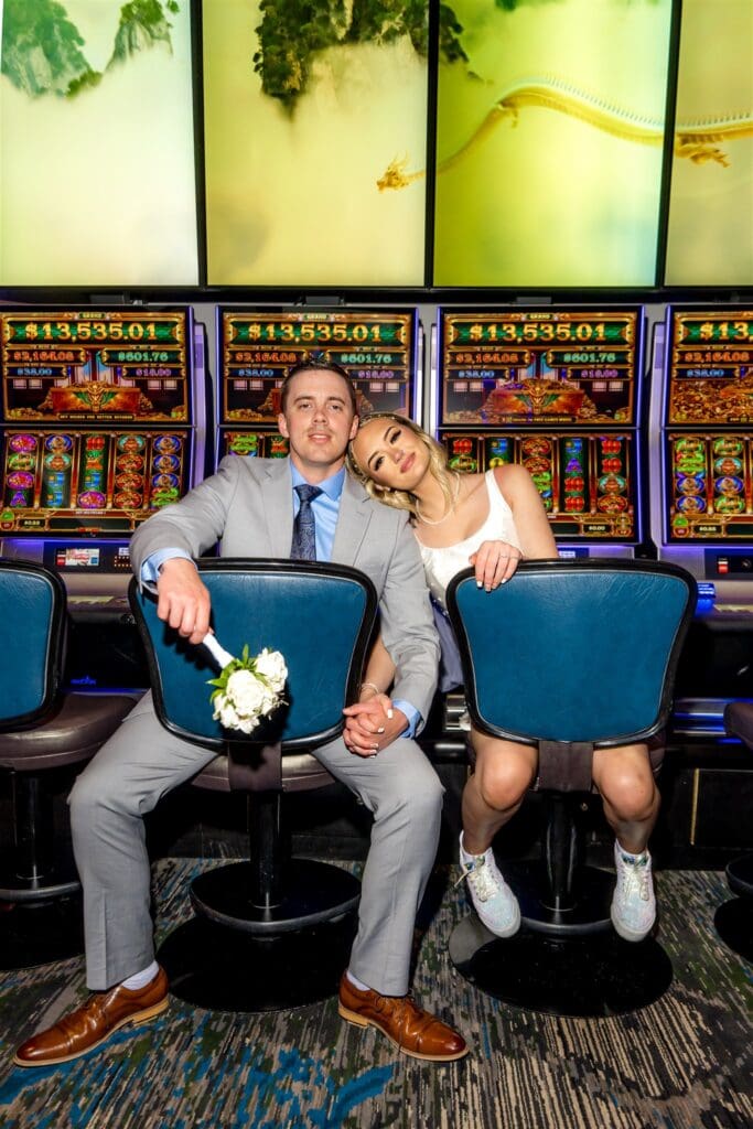 happy couple at their dream las vegas session