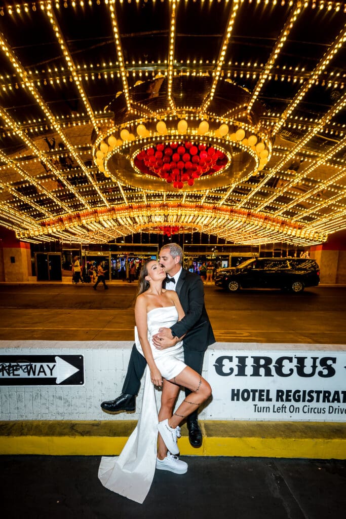 bridal portraits at circus circus