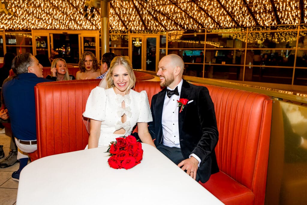 cute couple at a bar in las vegas