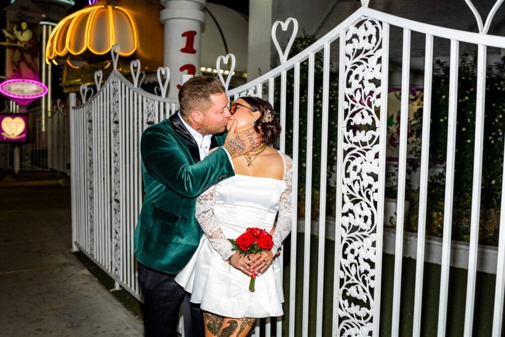 Bridal but Make It Rock & Roll: Little White Wedding Chapel Elopement You Can’t Miss