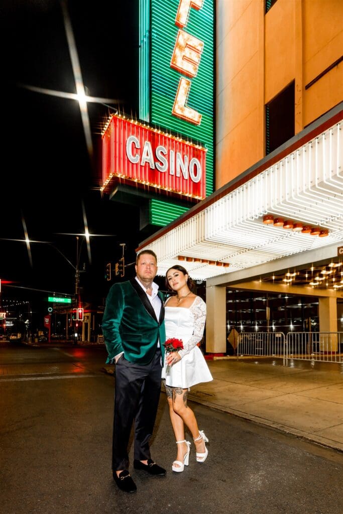 cute couple posing for the camera during their session