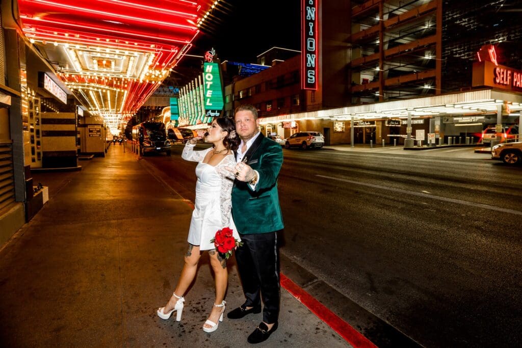 cute couple at their bridal portraits