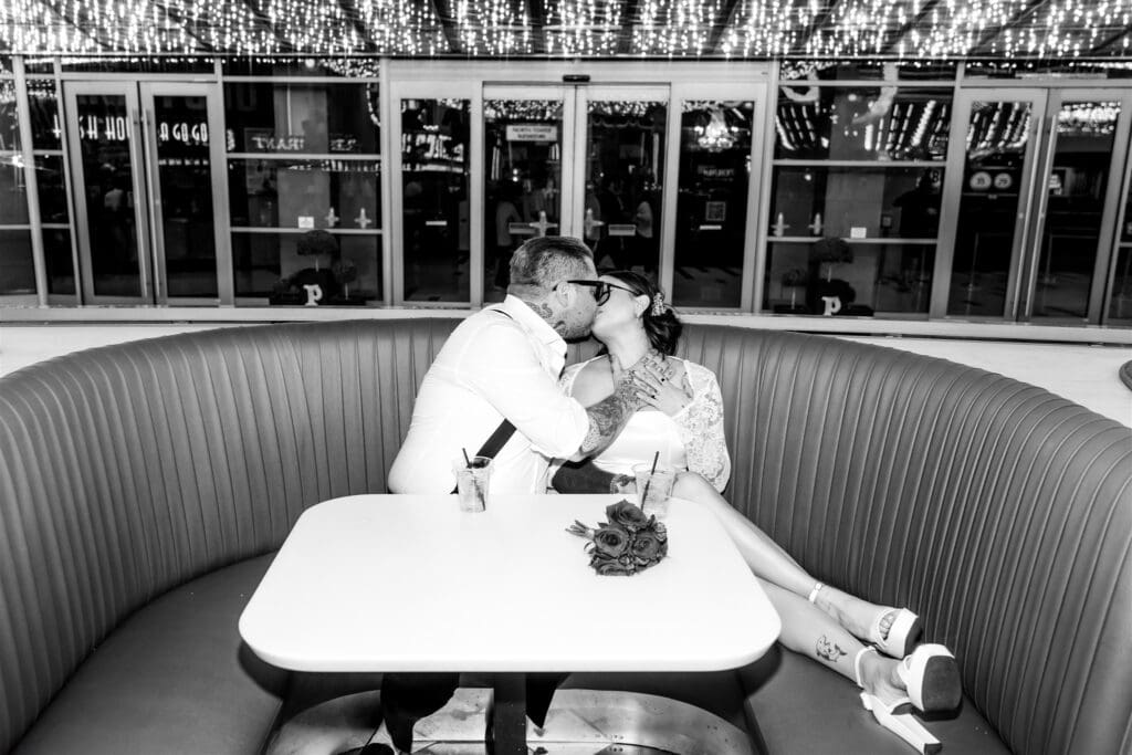 Bridal but Make It Rock & Roll: Little White Wedding Chapel Elopement You Can’t Miss