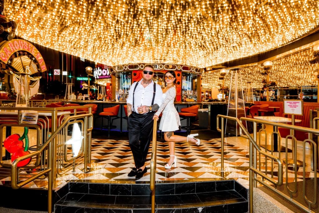 fun bridal session in sin city