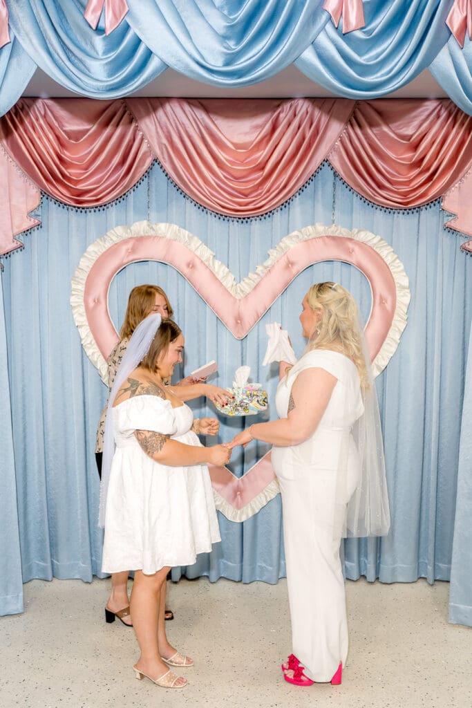 happy couple at their dream las vegas elopement 