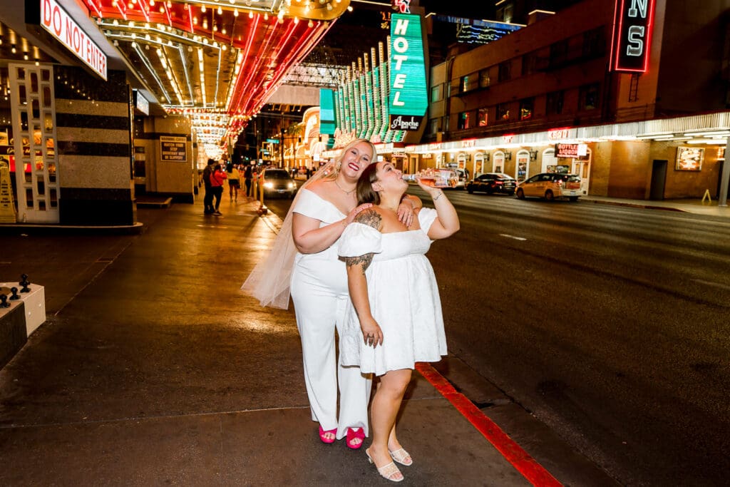 fun bridal session in sin city