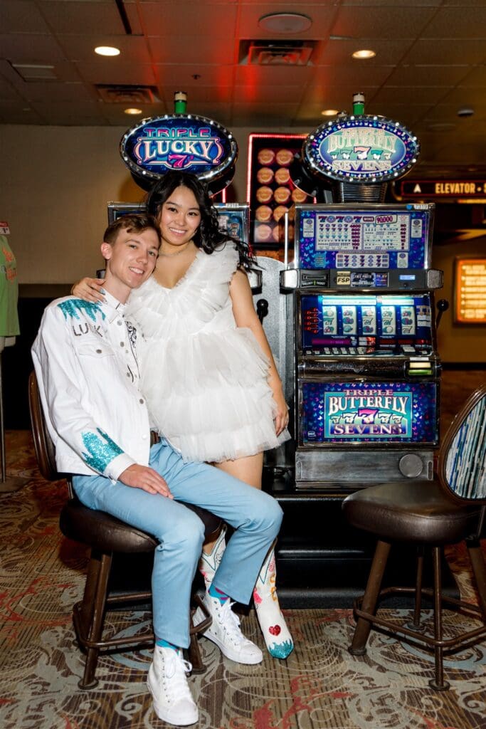 couple posing for the camera during their bridal photos