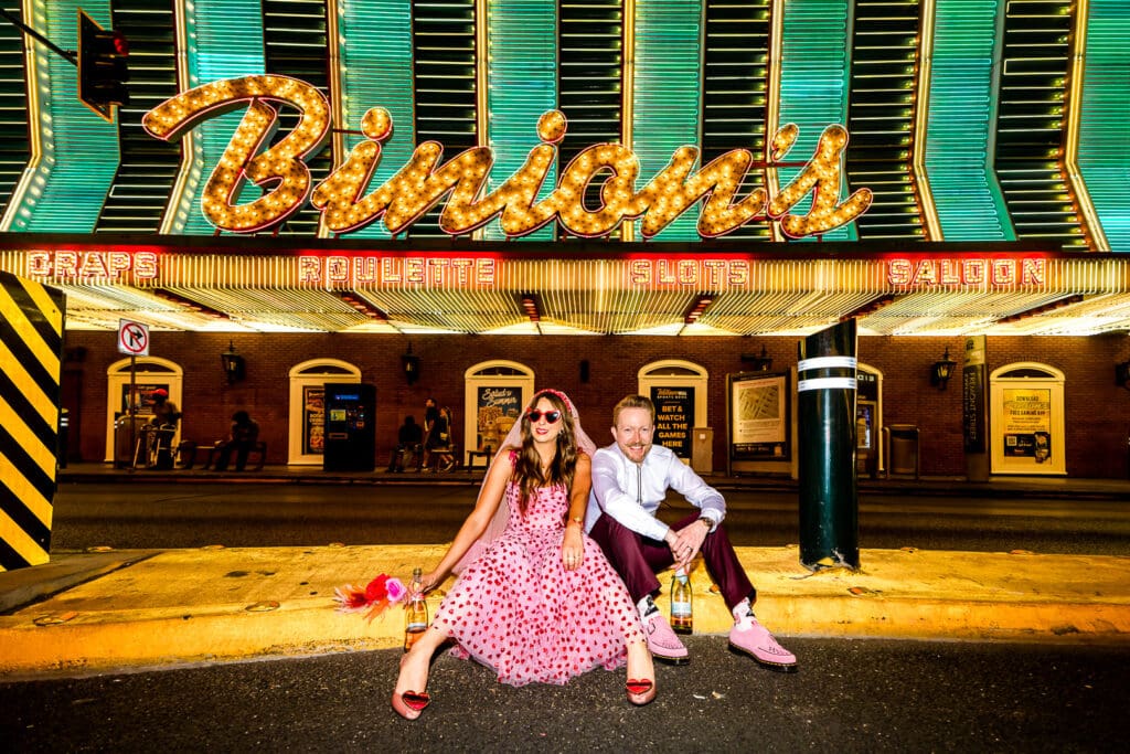 couple posing for the camera during their session