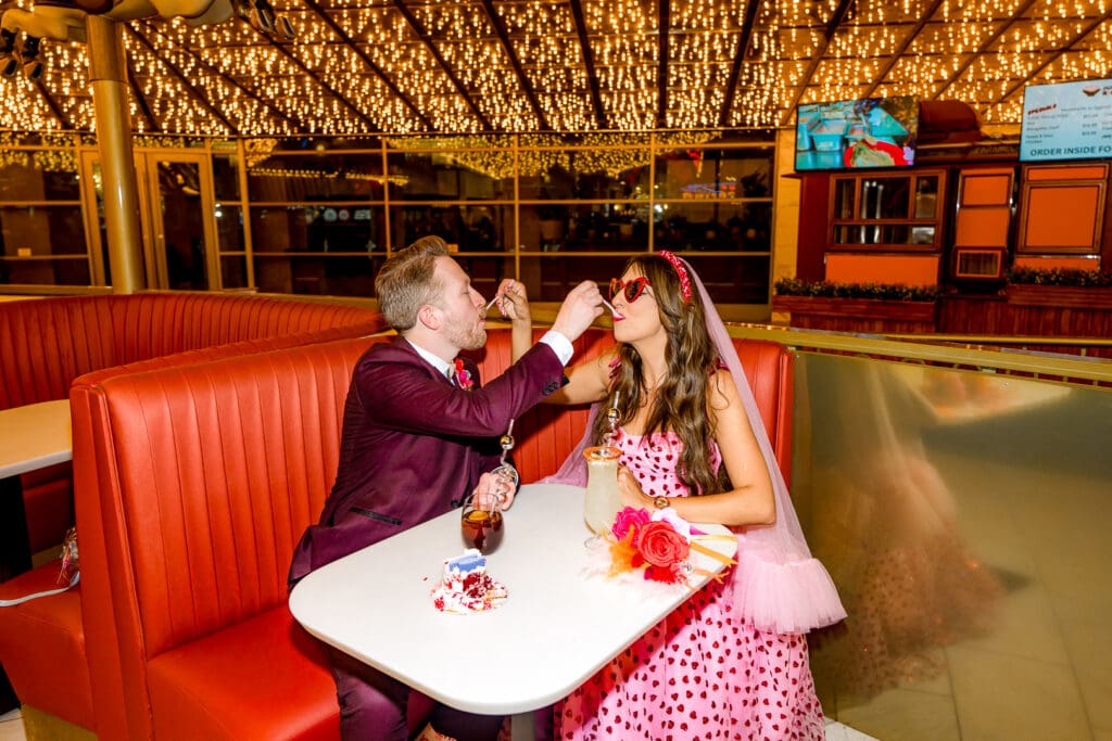 happy couple at their fun photoshoot