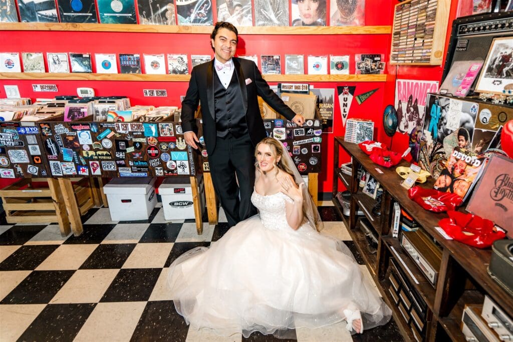 From The Cosmopolitan to 11th Street Records: A Bold Vegas Elopement With Editorial Flair