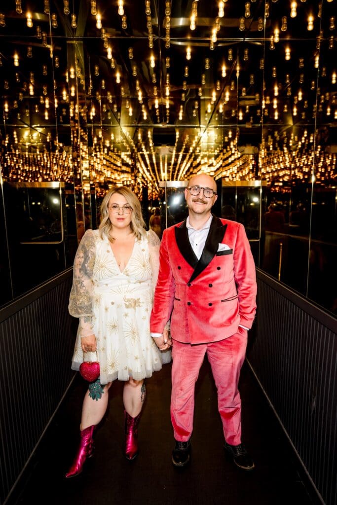 cute picture of the newlyweds at their dream elopement
