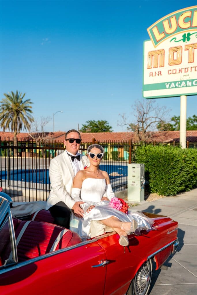 fun bridal portraits in las vegas