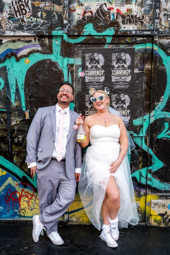 happy couple at their dream elopement