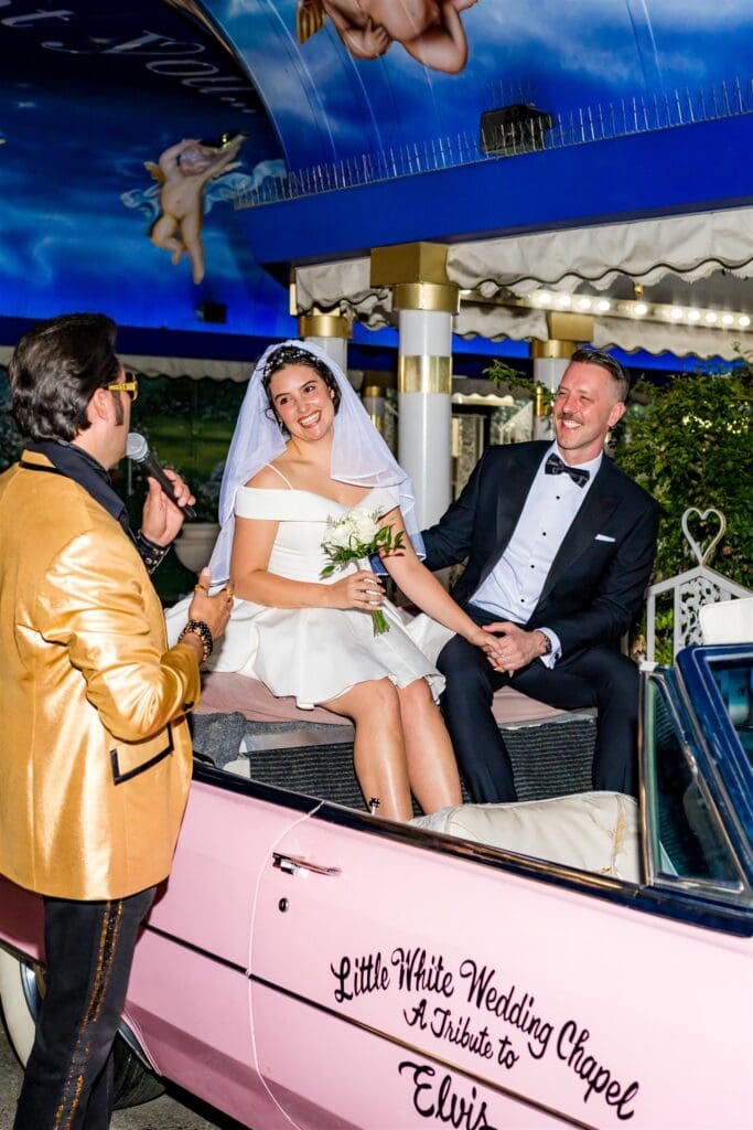 bride and groom at their dream elopement cermeony