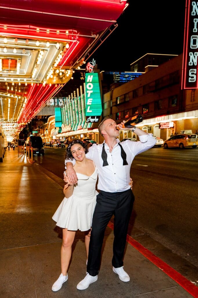 From Elvis to Pizza: This Iconic Downtown Fremont Elopement Went Full Send