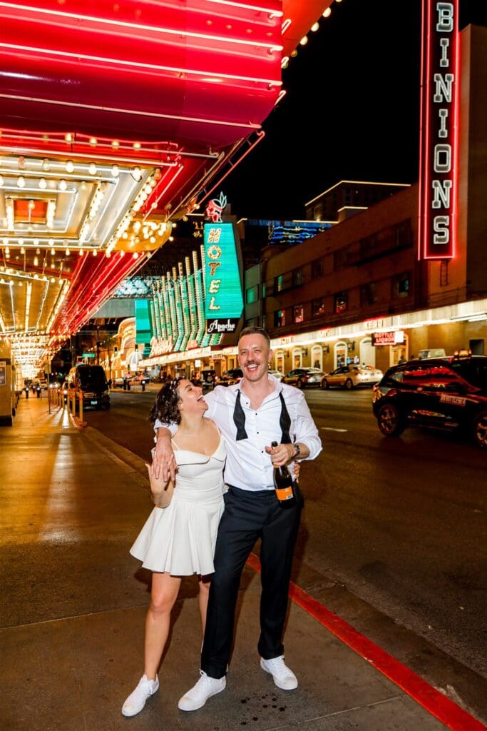 Nollywood walking around downtown fremont Street