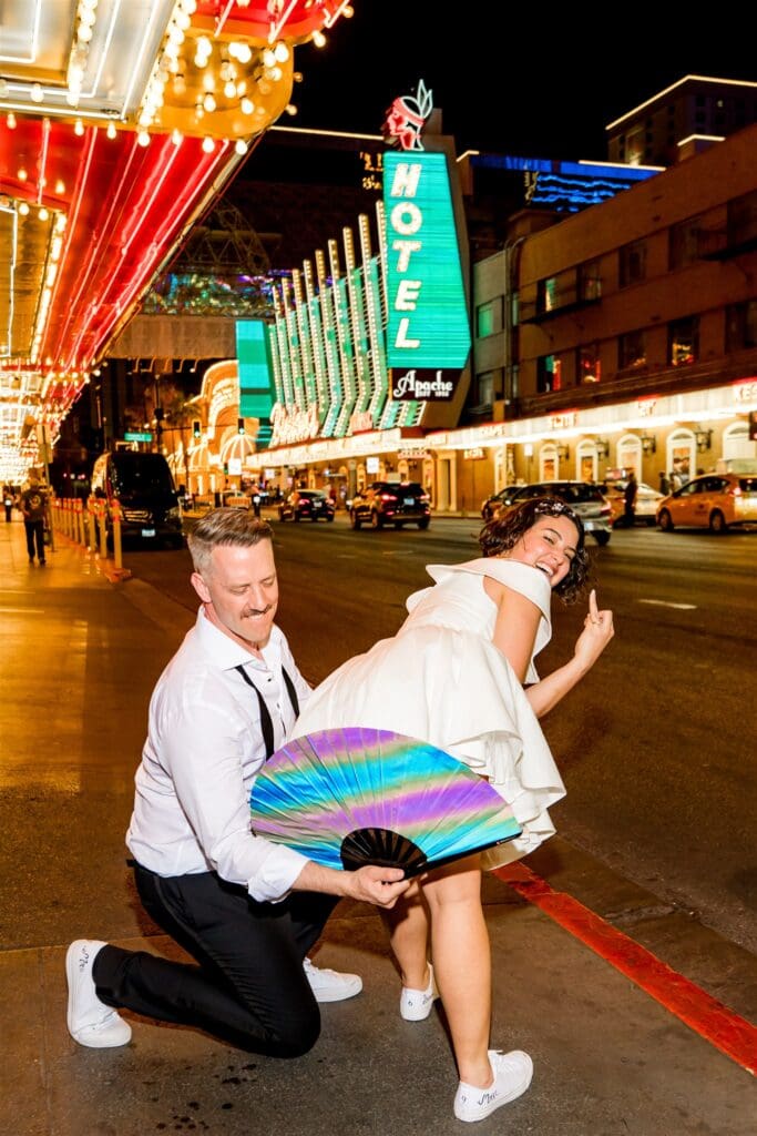 From Elvis to Pizza: This Iconic Downtown Fremont Elopement Went Full Send