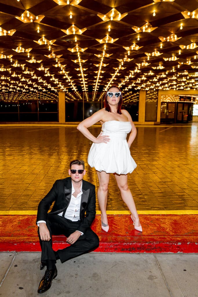Dana & Graeme Said F*ck Tradition and Owned Fremont Street in This Epic Vegas Elopement