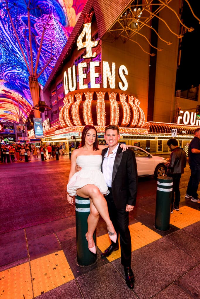 Dana & Graeme Said F*ck Tradition and Owned Fremont Street in This Epic Vegas Elopement