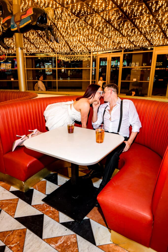 Dana & Graeme Said F*ck Tradition and Owned Fremont Street in This Epic Vegas Elopement