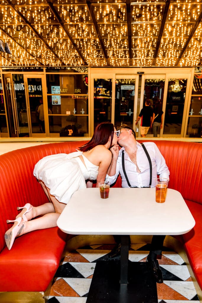 Dana & Graeme Said F*ck Tradition and Owned Fremont Street in This Epic Vegas Elopement
