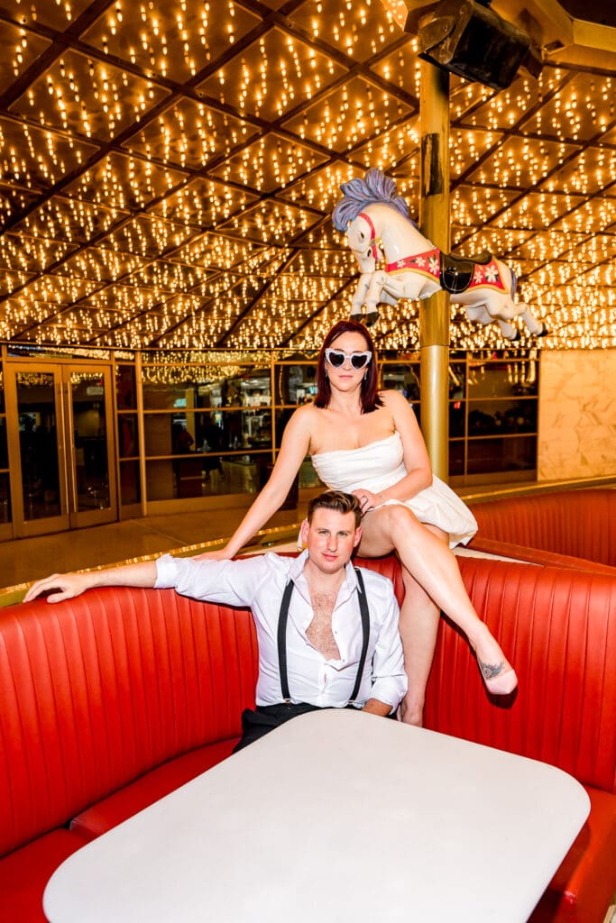 Happy couple of dream elopement