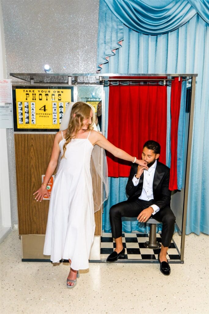Groom, kissing the bride hand