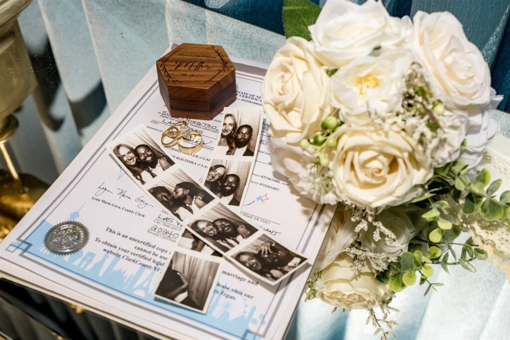 Iconic Sure Thing Chapel Elopement That Lit Up Downtown Vegas: Ashton & Dominic Went Full Fremont
