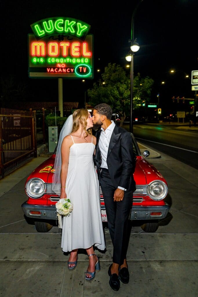 Fun bridal portraits in downtown Las Vegas